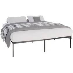 CLP Metallbett Fargo 200x180x42 cm   Farbe: schwarz, Größe: 200x180x42 cm