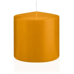Wiedemann Kerzen Große Stumpenkerzen Natur Ø 98 x 100 mm, 6 Stück, 75 Brenndauer