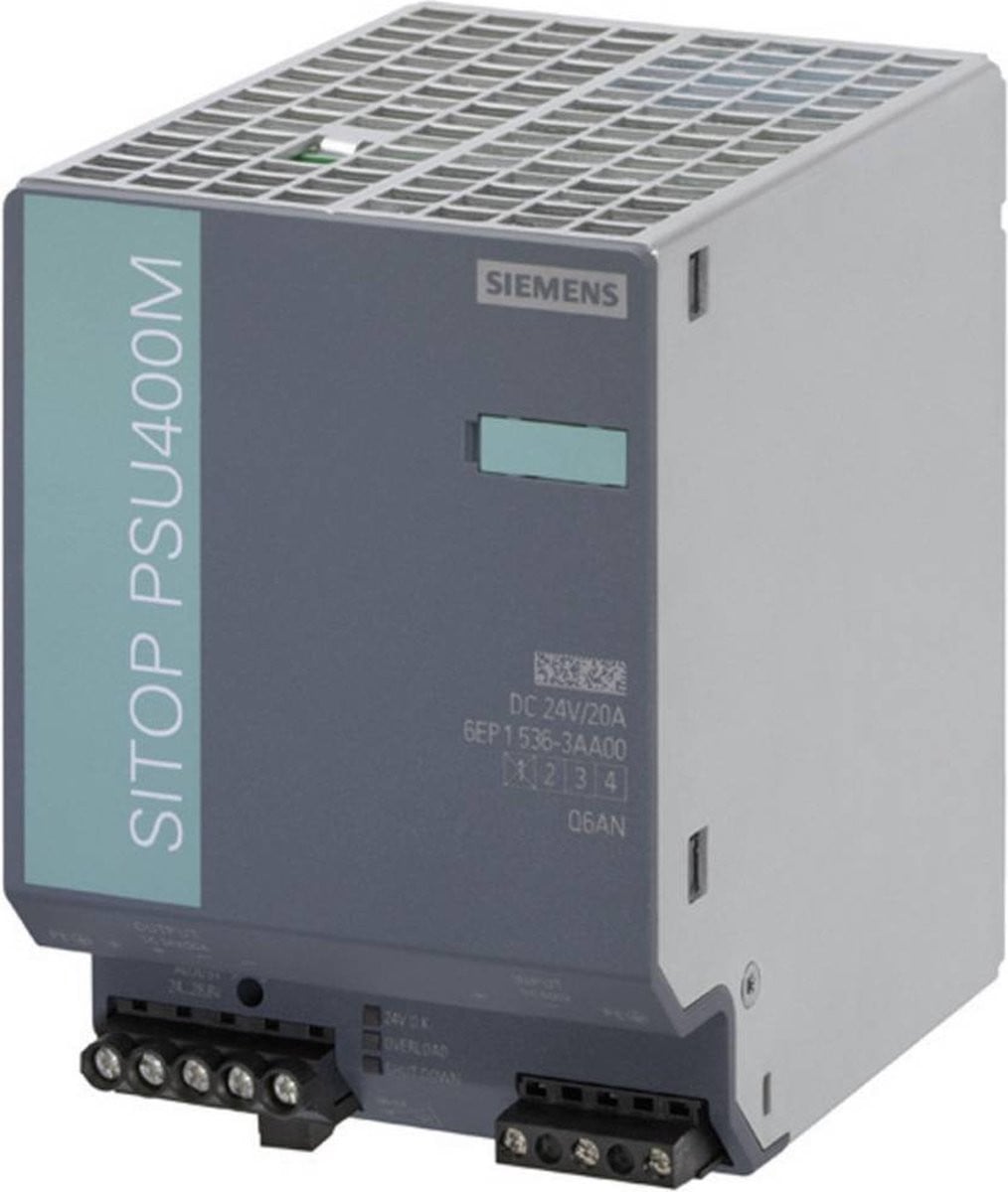 Siemens 6EP15363AA00 DIN-rail netvoeding 24 V/DC 20 A 480 W