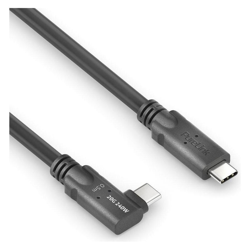 PureLink MicroX4 USB4-Kabel USB C - USB C 0.5 m (0.50 m, USB 4, 240 W) (PI6620-005)