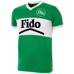 Copa Football, Unisex, Fussballtrikot, FC St. Gallen 1984 Retro (M), Grün, Weiss