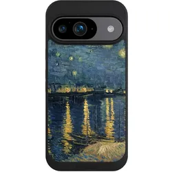 Nivocase Handyhülle für Google Pixel 9 Hülle NIVOpure Case Schwarz Kunst Malerei (Google Pixel 9), Smartphone Hülle, Schwarz