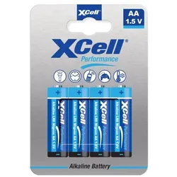 XCell Performance Alkaline LR6 Mignon AA Batterie 4er Blister