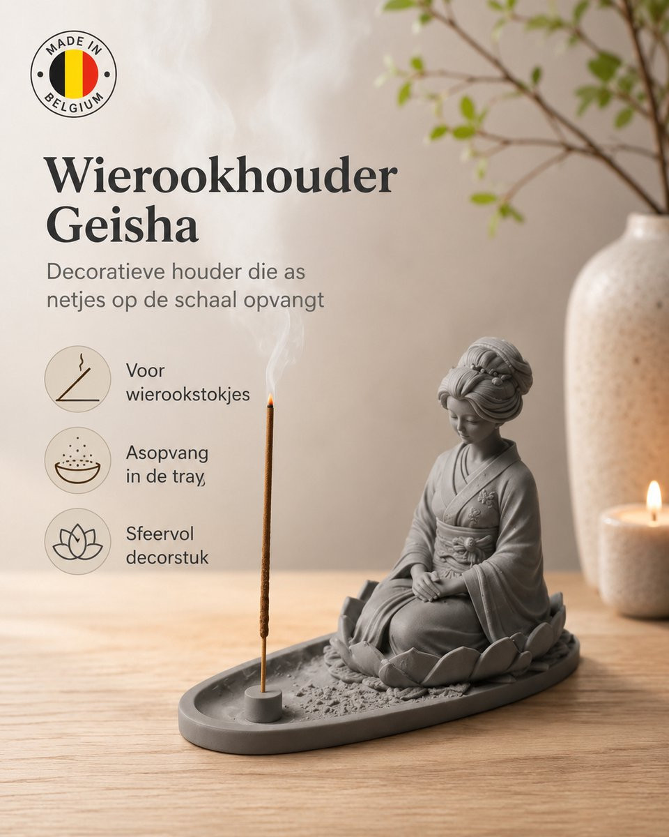 Skushy Wierookhouder Geisha Zen Lotus - Decoratief Accessoire