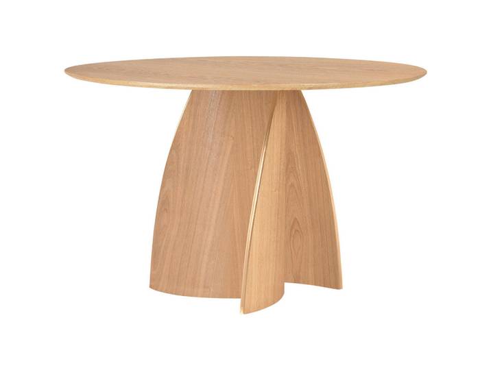 Livetastic Esstisch, Eiche, Holz, Esche, furniert, rund, Sternfuß, 75 cm, Esszimmer, Tische, Esstische, Esstische rund