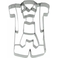BIRKMANN Ausstechform Lederhose, mit Innenprägung, Ausstecher, Plätzchenform, Keks, Plätzchen, Edelstahl, 9.5 cm, 199118