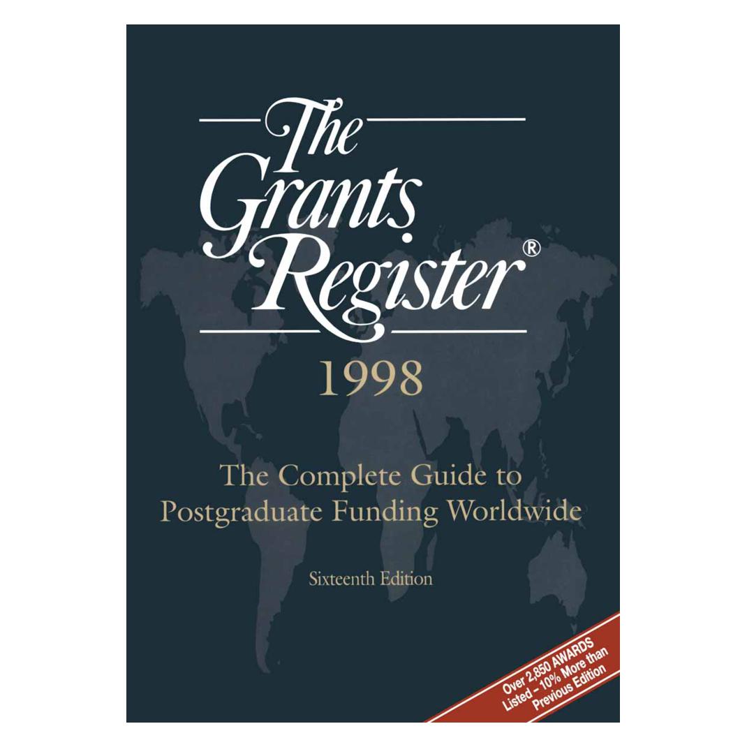 Springer The Grants Register 1998 (Englisch) (55818603)