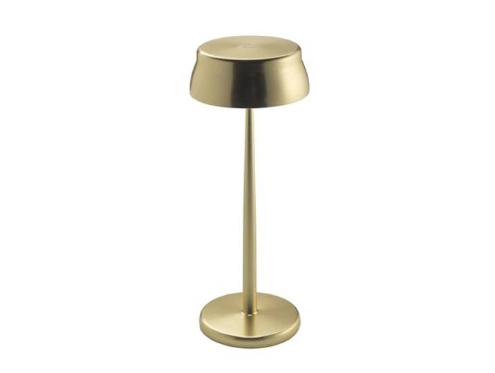 Zafferano\, Lampe Sister Light Wi-Fi\, Lampe de Table Rechargeable et Sans Fil avec Contrôle à Distance\, pour Salon et Extérieur\, Variateur à Étapes\, 2200-4000 K\, Hauteur 32\,8 cm\, Couleur Or