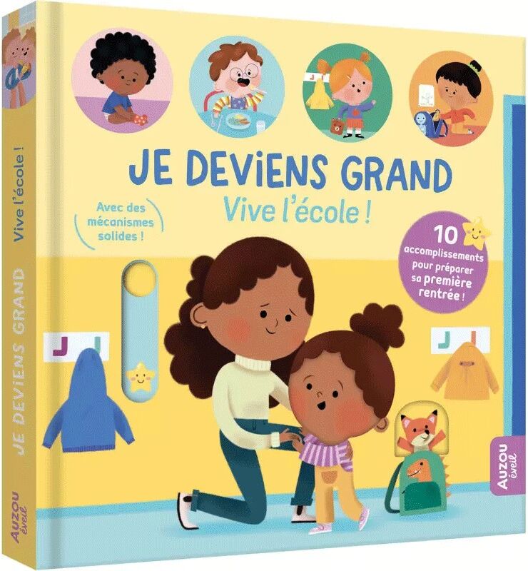 Livre animé Je deviens grand Vive l'école - Auzou