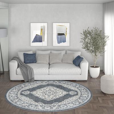 Alise Rugs Carrington Shabby Chic Medallion Indoor Area Rug