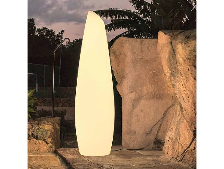 Borne lumineuse Fredo modèle B 139cm Blanc/Blanc