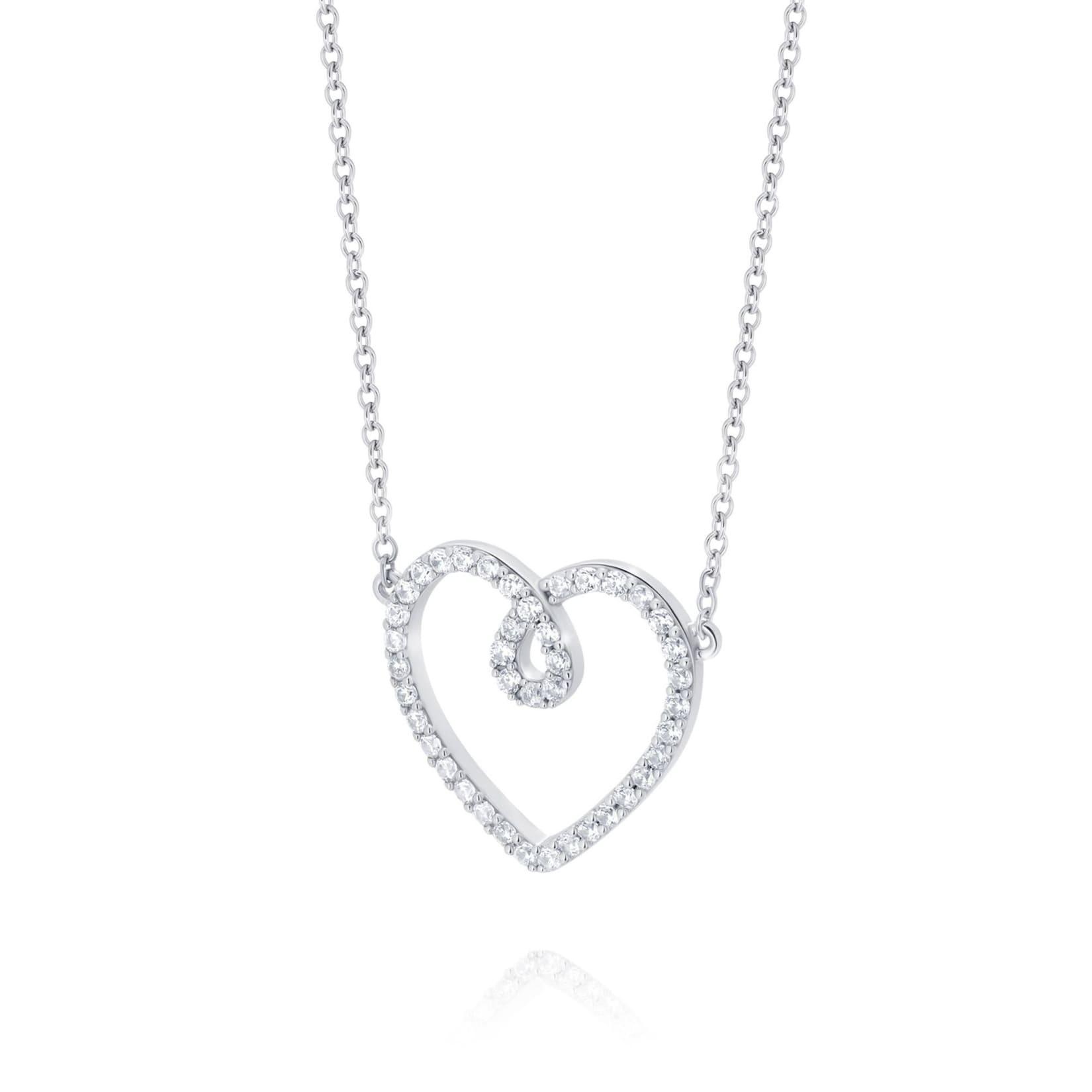 LEIS Kette 925 Sterling Silber rhodiniert Glänzend Zirkonia weiß