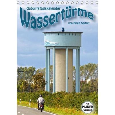 Geburtstagskalender Wassertürme (Tischkalender immerwährend DIN A5 hoch)