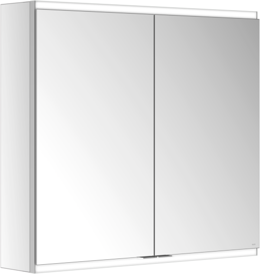 Keuco Royal Modular 2.0 Spiegelschrank 800211080100300 800 x 700 x 160 mm, 1 Steckdose, 1 Doppel-USB-Ladestelle, Wandvorbau, 2-türig