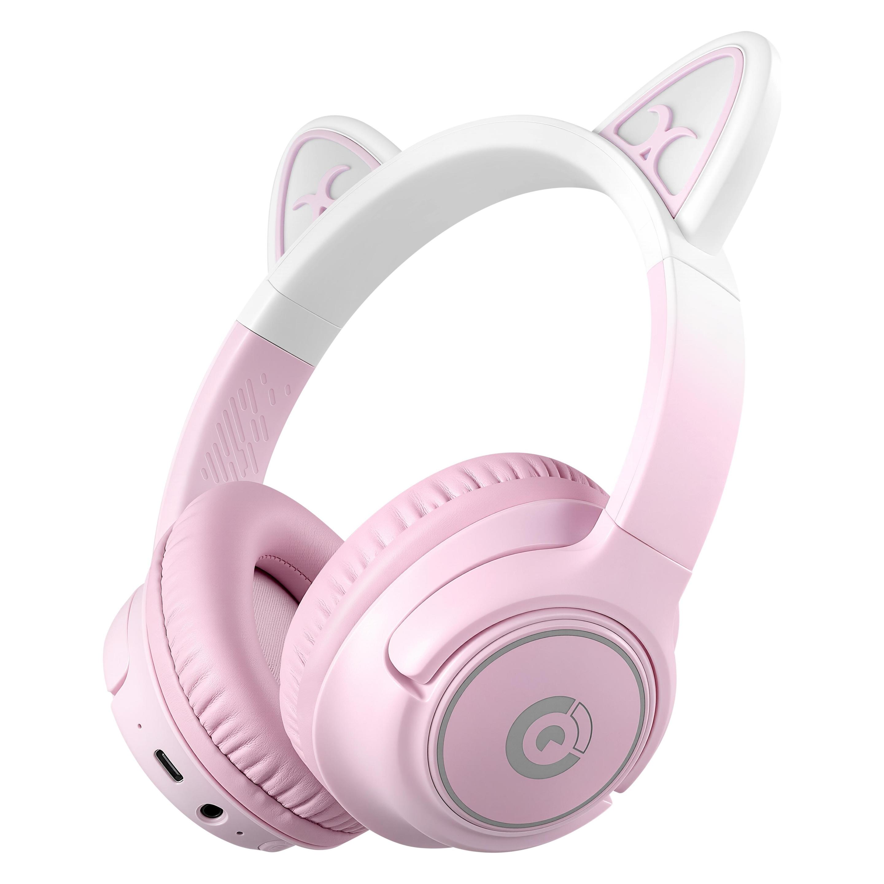 Vestel Meow 2.0 Headphones with Microphone, Pink (Kabellos) (65443586)