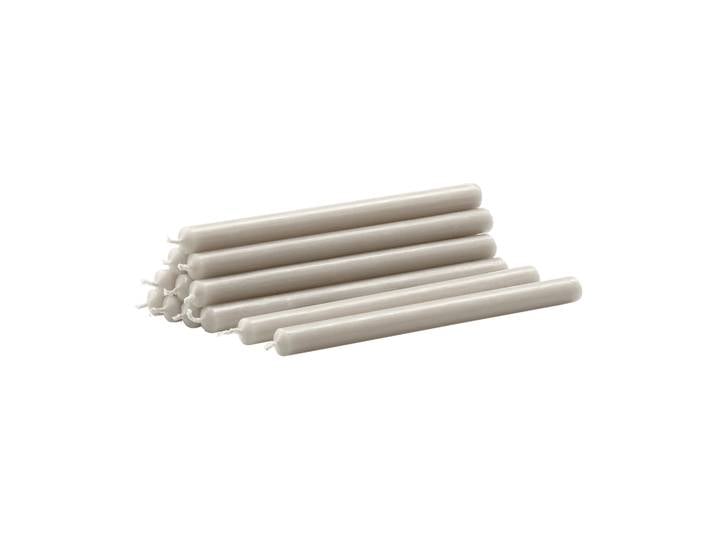 STOFF Nagel Bougies Nagel ensemble de 12 Linen grey