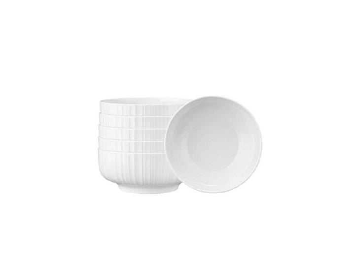 Seltmann Weiden Schale Sento Relief Barcode Schüssel ø 20 cm 6er Set, Porzellan, (6x Schale, 6-tlg)