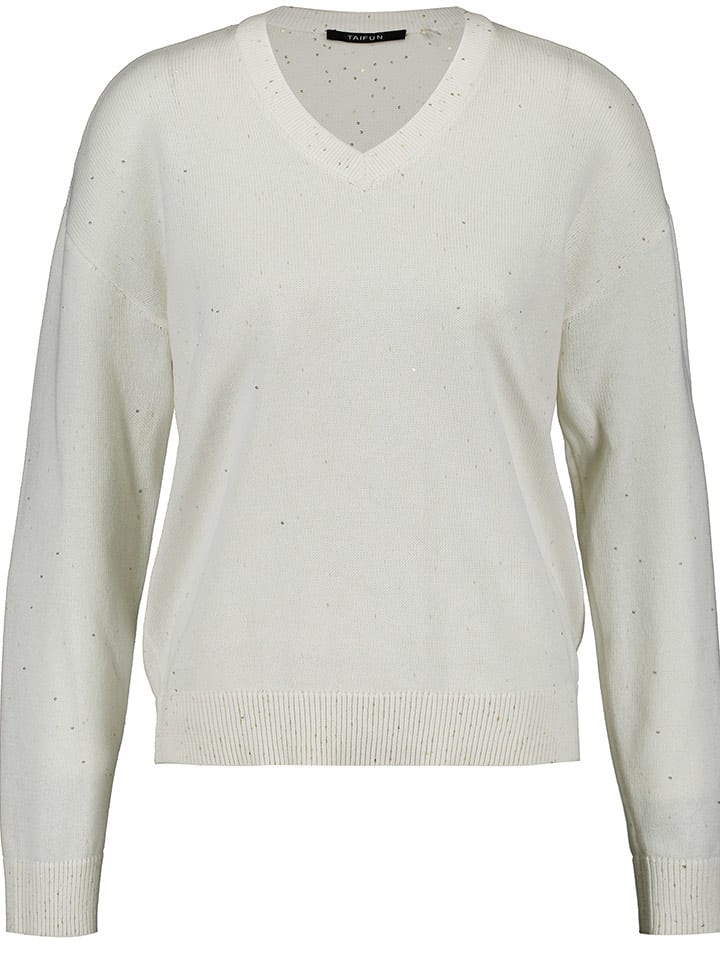 TAIFUN Pullover in Creme - 44