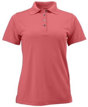 Paragon SM0104 Women's Saratoga Performance Mini Mesh Polo Shirt in Melon size XS   Microfiber polyester 104
