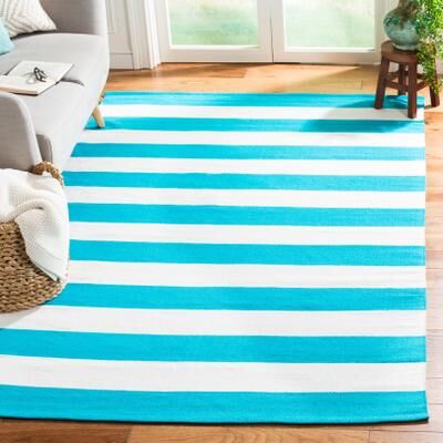 SAFAVIEH Handmade Montauk Caspian Stripe Cotton Flatweave Rug