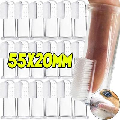 Uplift Picks Super Soft Pet Finger Toothbrush For Dog And Cat Dental Care 3 Pcs no Box