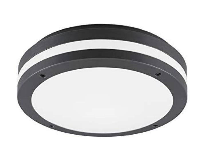 Reality Leuchten R62151142 Plafonnier d'extérieur à LED Kendal en Plastique Anthracite/Blanc 12 W