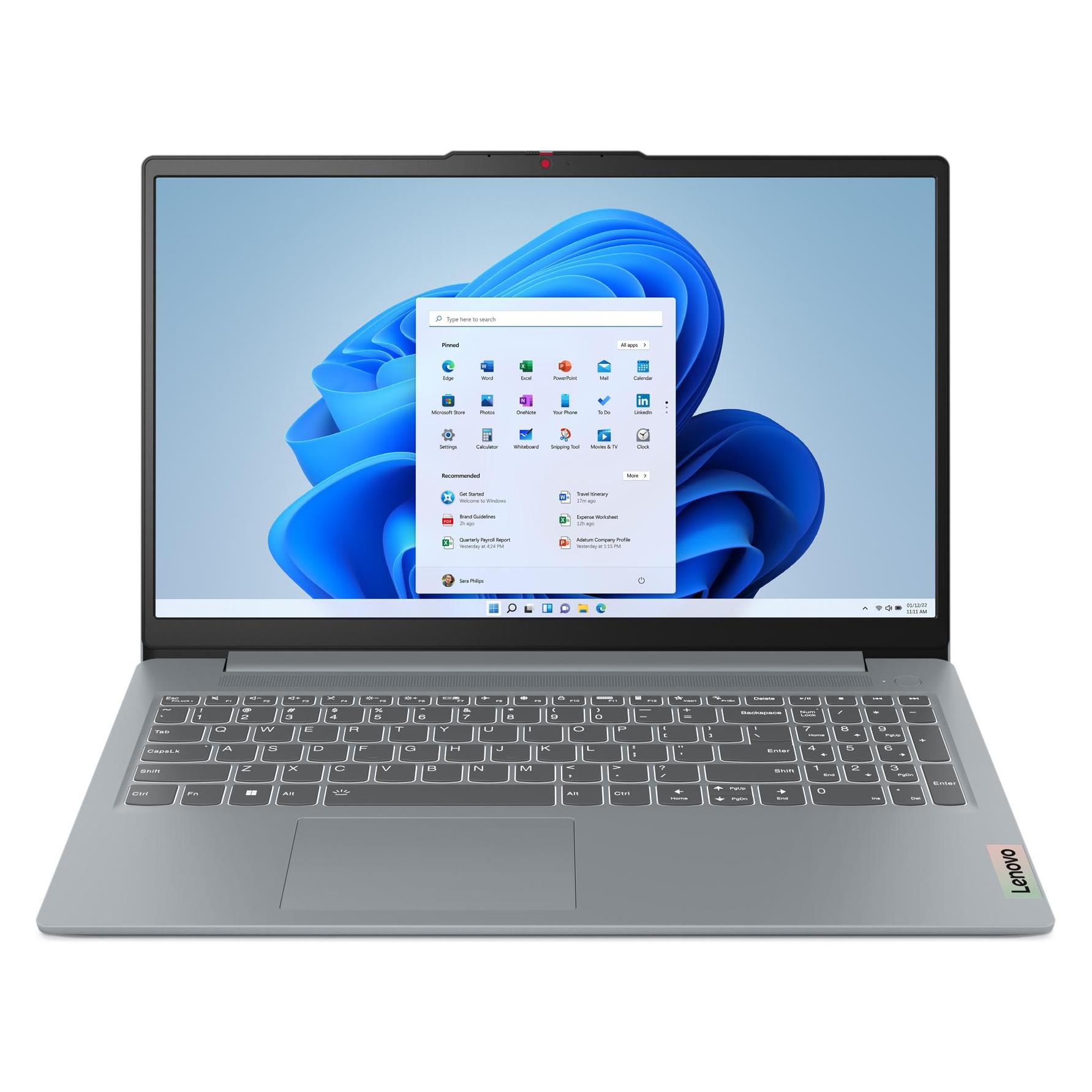 Lenovo Notebook IdeaPad Slim 3 39.6 cm (15.6 Zoll) Full HD 40 8 GB RAM 512 GB (15.60", 512 GB, 8 GB, DE) (82XQ015NGE)