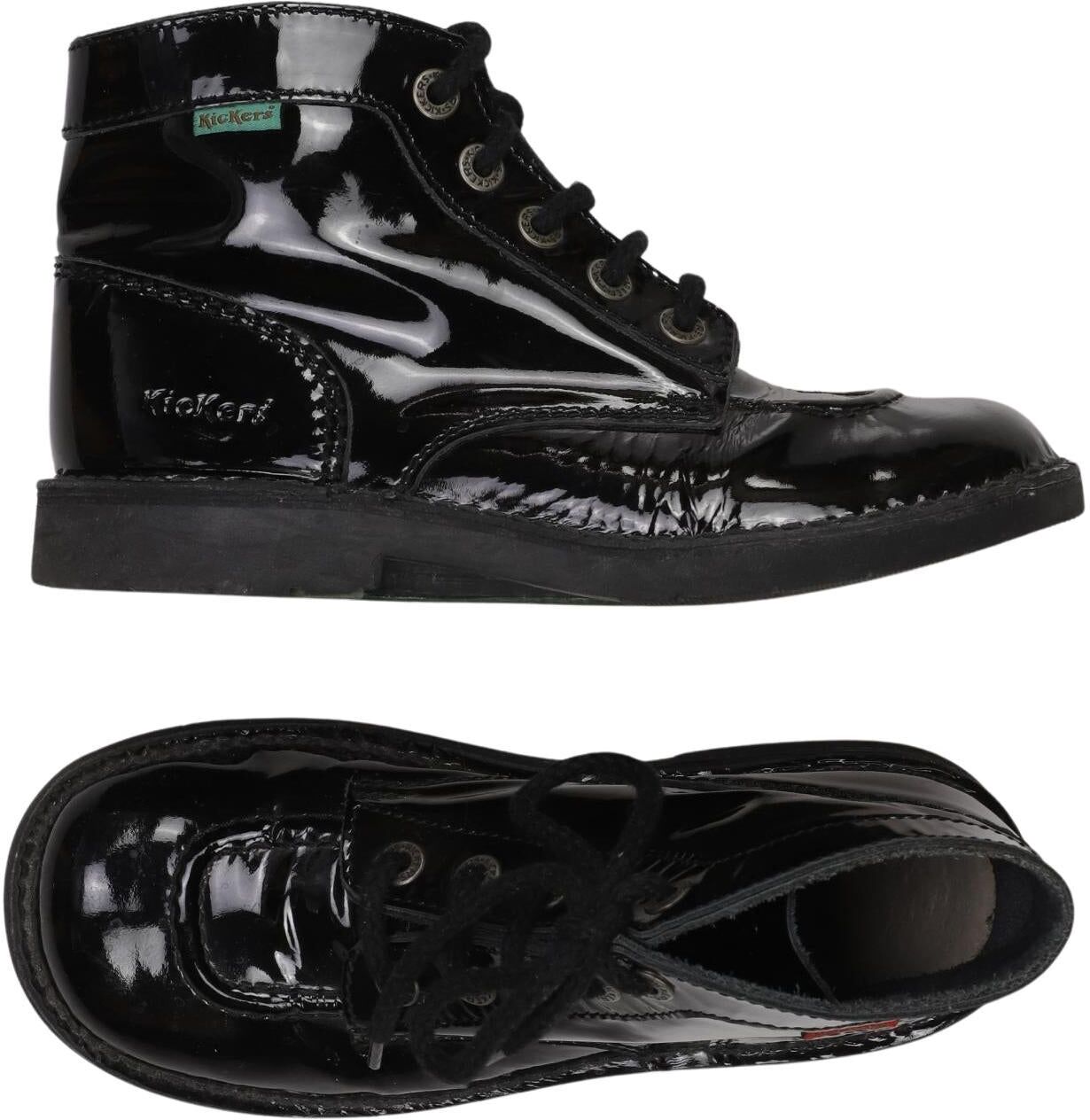 Kickers Damen Stiefelette, Schwarz, Gr. EU 36, Leder - Second Hand