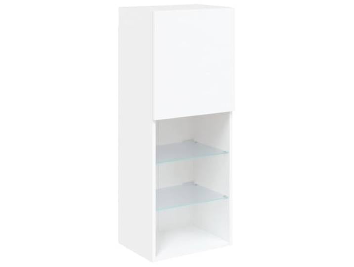vidaXL TV-Schrank mit LED-Leuchten Weiß 40,5x30x102 cm