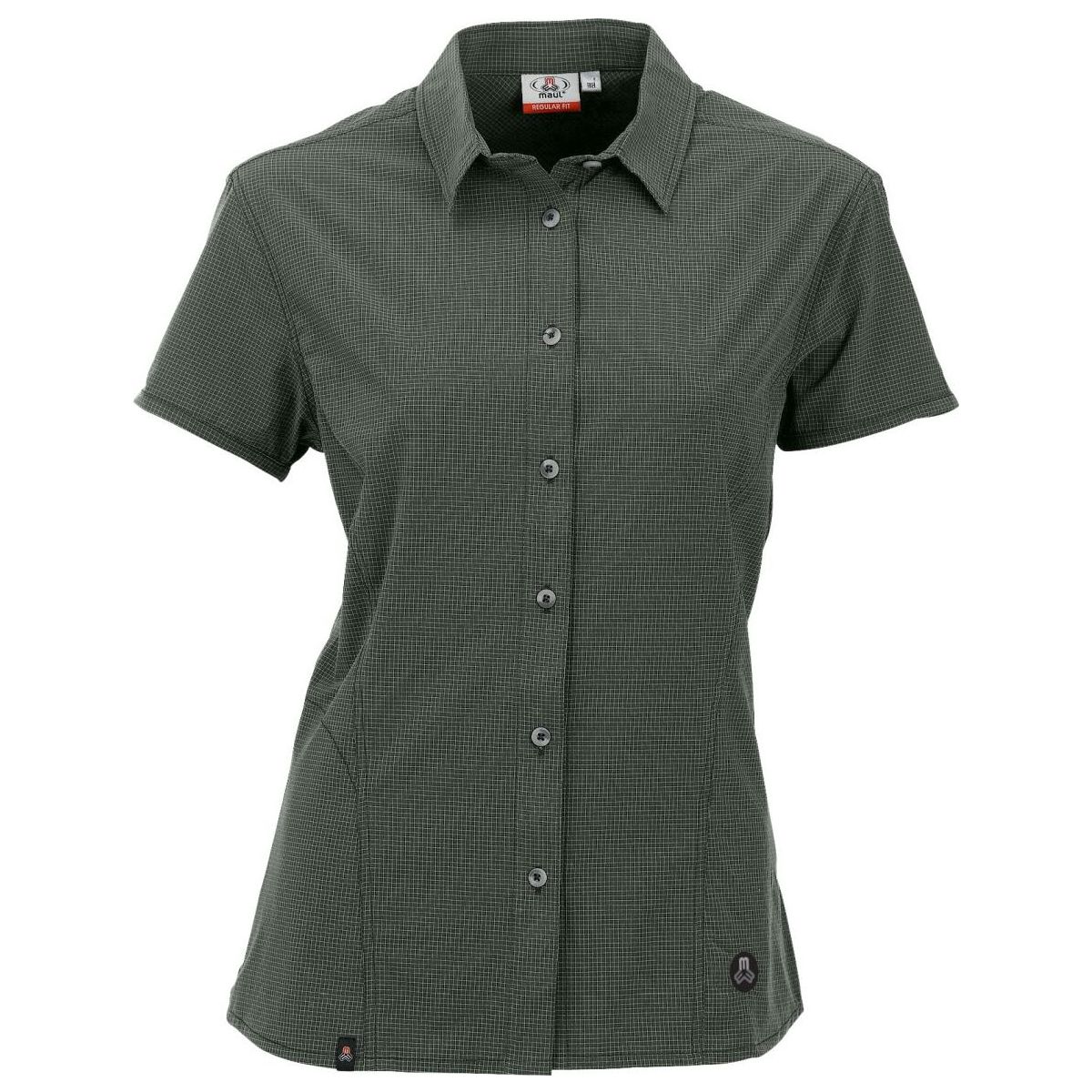 MAUL Sport Agile 3XT - 1/2 Bluse Karo Elastisch dark green (60) 40 5131500402-60-40