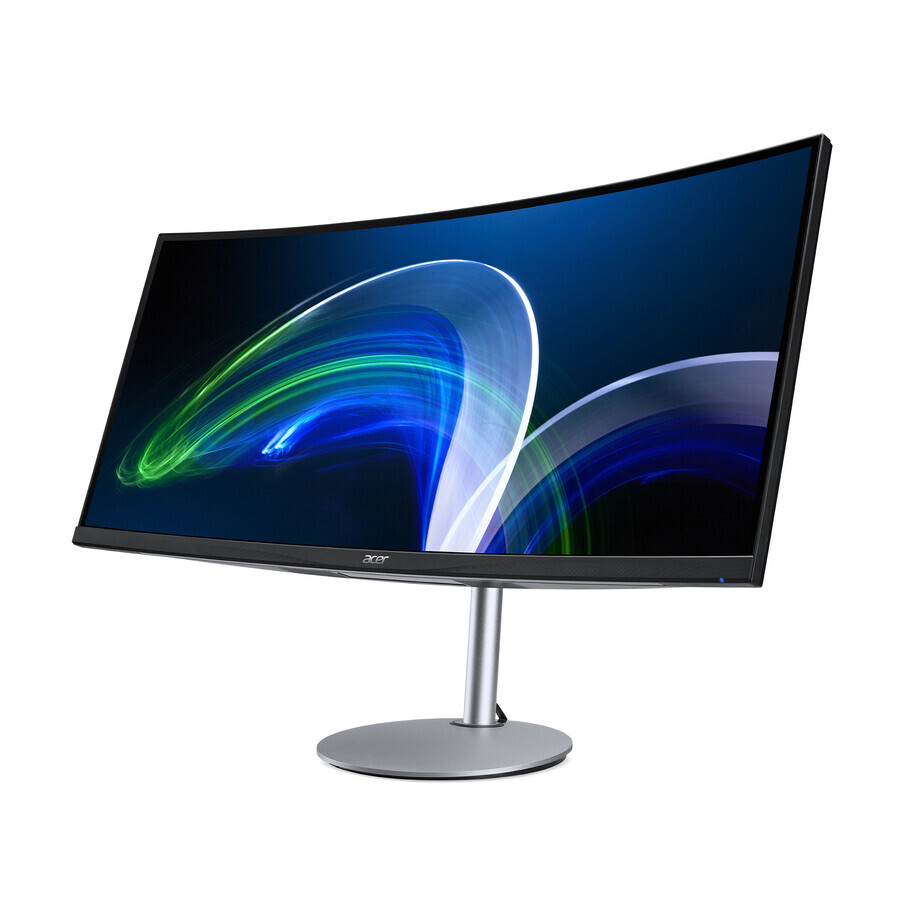 Acer CB342CU, 86,4 cm (34"), 3440 x 1440 Pixel, UltraWide Quad HD, LCD, 1 ms, Schwarz, Silber