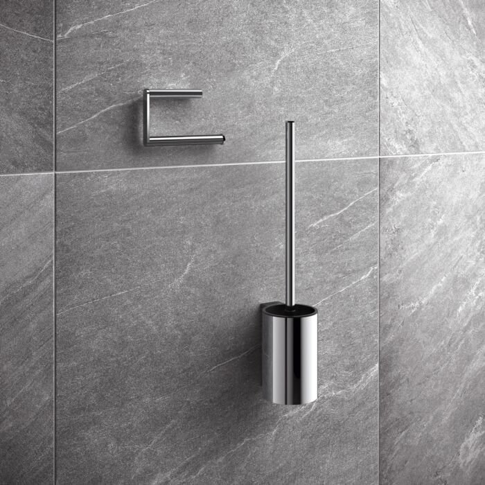 Hewi System 900 WC-Papierhalter 900.21.00040 aus Edelstahl, verchromt, U-förmig
