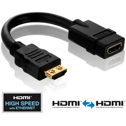 PURE PI030 - Adapter, HDMI A Stecker auf HDMI A Buchse, PureInstall Serie