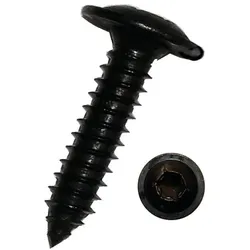Dresselhaus, Schrauben, Blechschraube m. Bund I-Stern 4,2x25 mm Edelstahl A2 schwarz verzinkt, 100 Stck (100 Schrauben pro Stück)