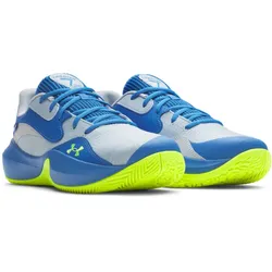 UNDER ARMOUR Lockdown 7 Low Basketballschuhe 453 - blue calm/blue atlantis/high vis yellow 47.5