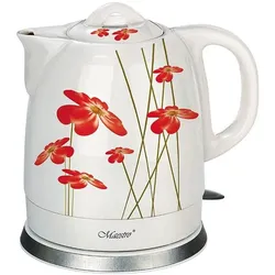 Feel-Maestro MR-066-RED FLOWERS Wasserkocher, Wasserkocher, Rot