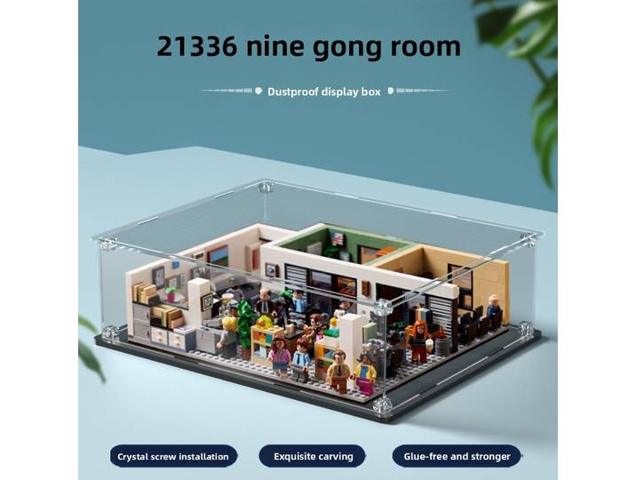21336 Styles de vitrines en acrylique, compatibles avec les boîtes de présentation LEGO, boîtes de rangement pour blocs de construction de bureaux, acrylique transparent