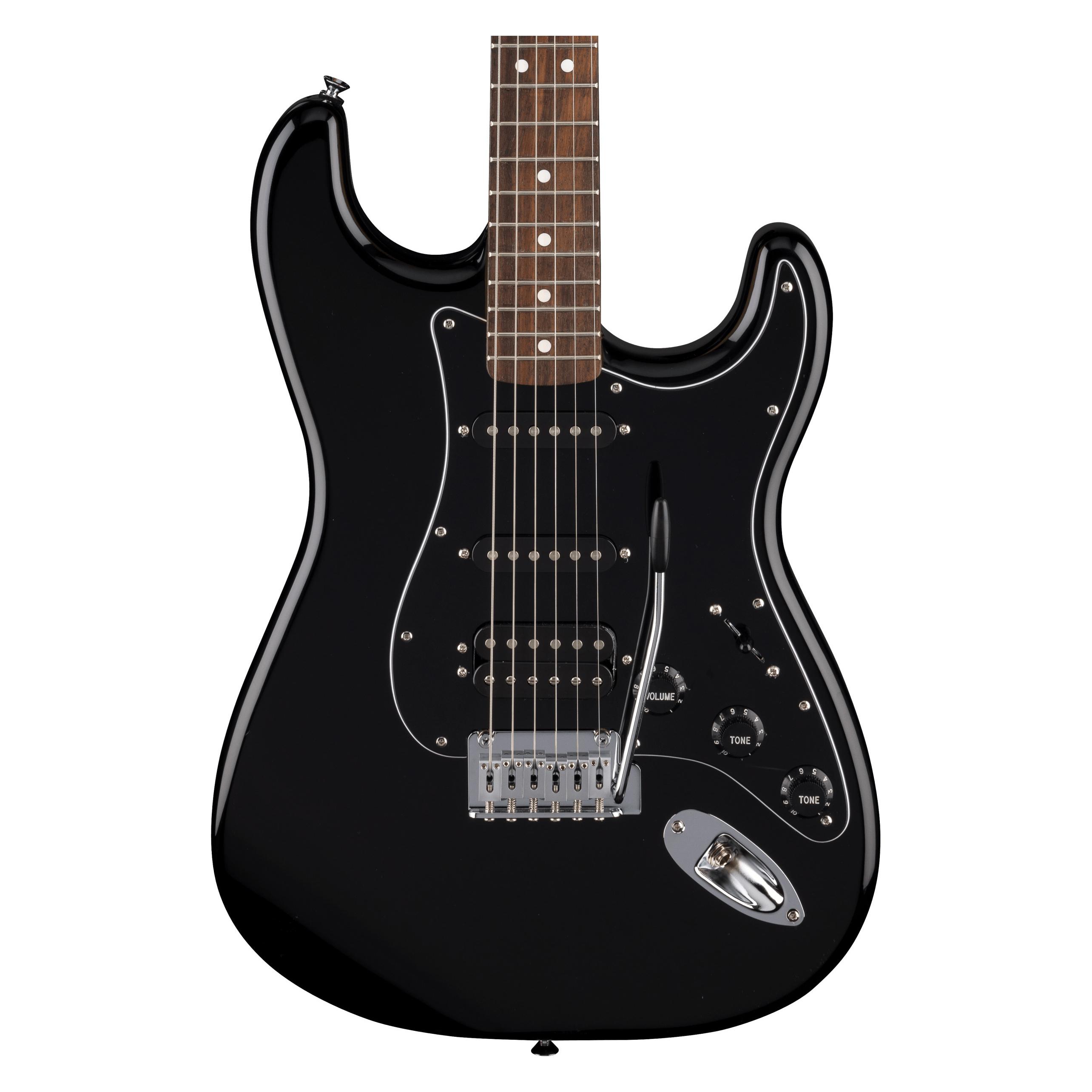 Fender Standard Stratocaster HSS IL Black elektrische gitaar (0266441506) (E-Gitarre, Ahorn, Pappel) (266441506)