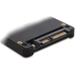 Delock Konverter 2.5“ SATA HDD > Secure Digital Card (SATA), Speicherkartenlesegerät, Schwarz