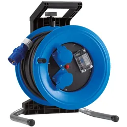 HEDI Kunststoff-Kabeltrommel Professional Plus Ø 320 mm mit FI-Schutzschalter - K325N2TCI
