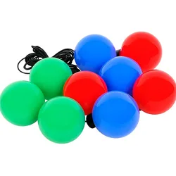 Außenleuchte Stimmungslicht Gartenlampe Kugelleuchte Außenlampe Dekoleuchte Pool, Wetterfest dimmbar, rot blau grün, 360Lm 2700K, D 15cm, 9er Set