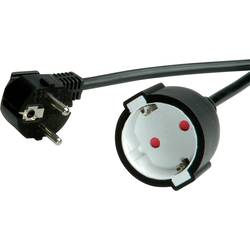 VALUE Schutzkontakt-Verlängerungskabel, 230VAC, schwarz, 5 m 19.99.1167