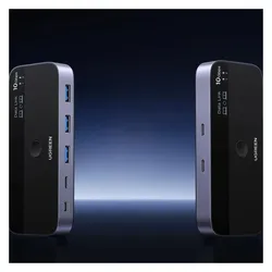 Ugreen CM691, KVM Switch, Grau, Silber