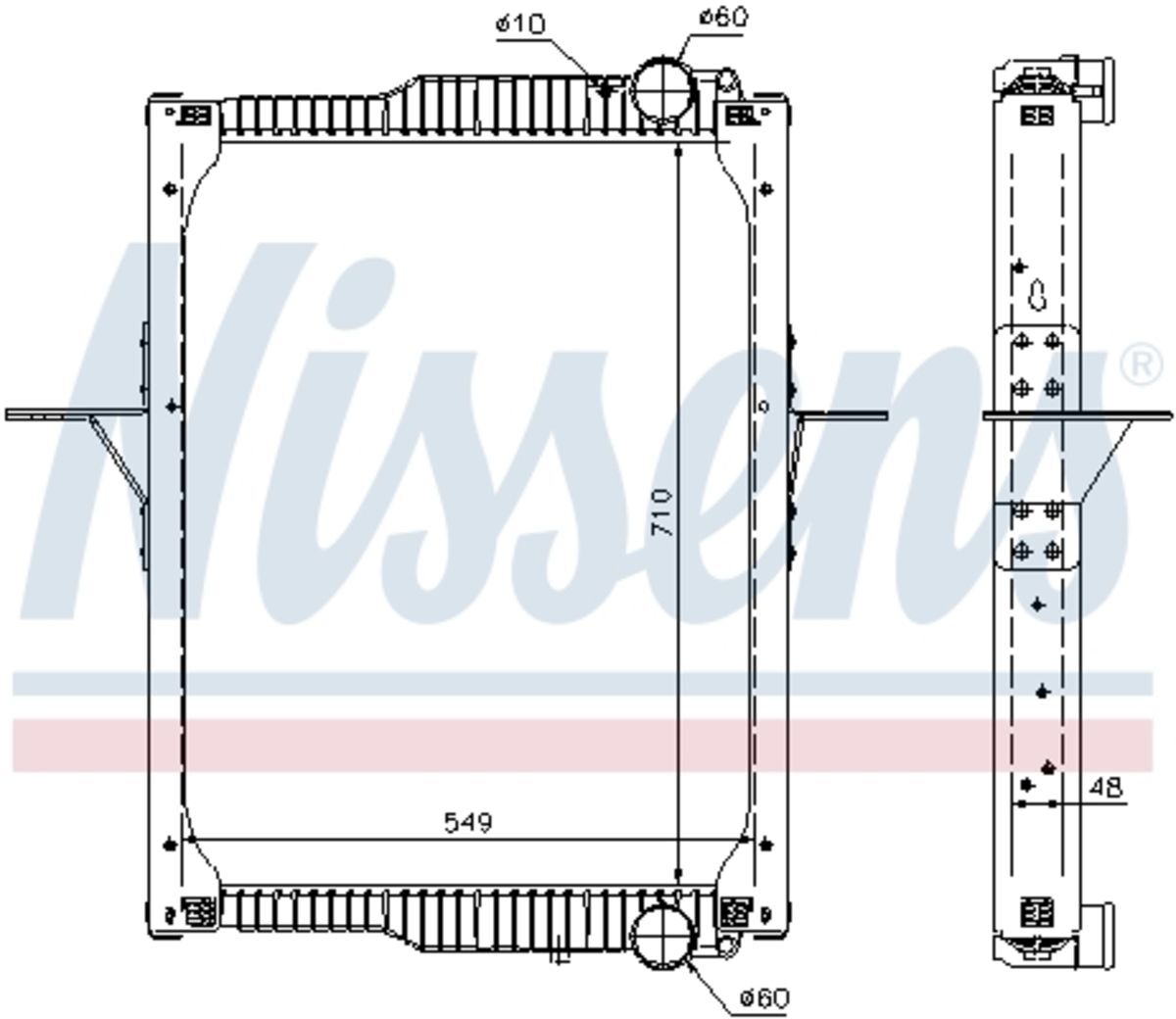 Kühler, Motorkühlung NISSENS 65475