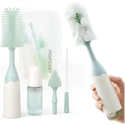 Momcozy, Babyflasche Zubehör, Flaschenbürsten-Set Push-Press