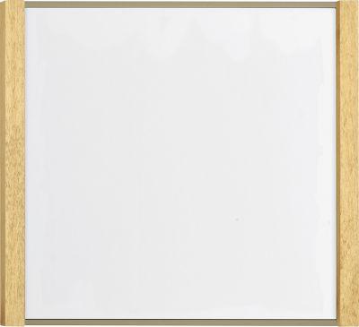 moedel Türschild LMH, Aluminium- und Holzrahmen, Holzart wählbar, Polyester-Abdeckung, Klebemontage, B 159,5 x H 150,5 mm, bronze/Ahorn
