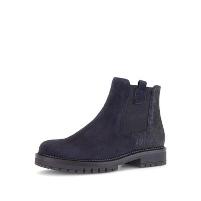 Chelseaboots GABOR "Chelsea Boot", Damen, Gr. 43, blau, Schuhe Chelseaboots