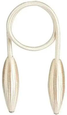 Inspire Select Magnetic Curtain Tieback Rope No Drill Curtain Buckle Strap For Modern Home Decor beige
