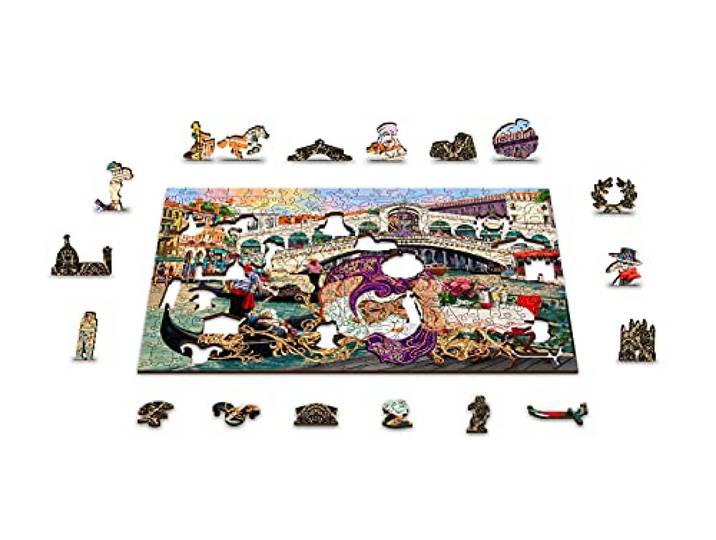 Wooden puzzle Venice carnival XL