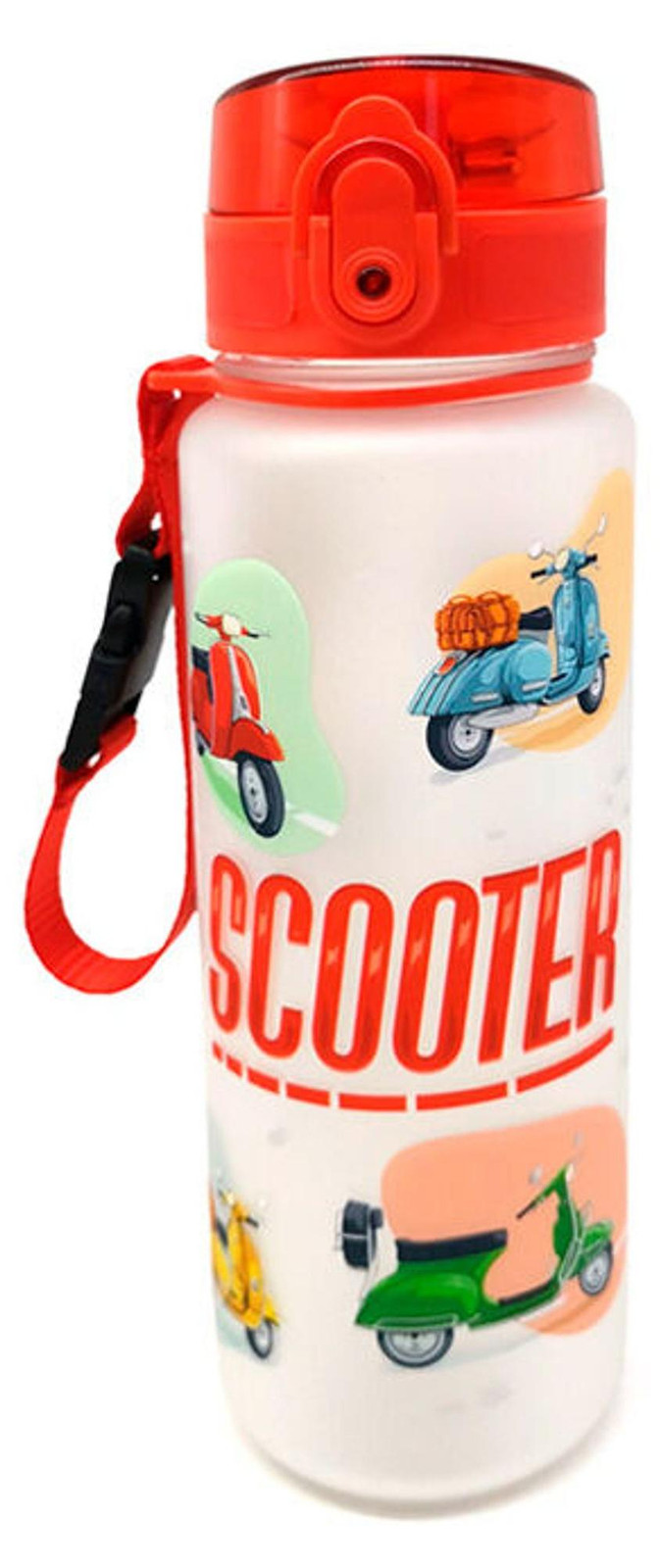 Puckator Scooter drinkfles met pop-up dop